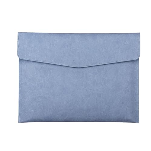 Dokumententasche aus Kunstleder, Geschäftsinformationstasche, A4-Ordner, Aufbewahrungstasche for Schul- und Bürobedarf(Blue) von PGVXEM