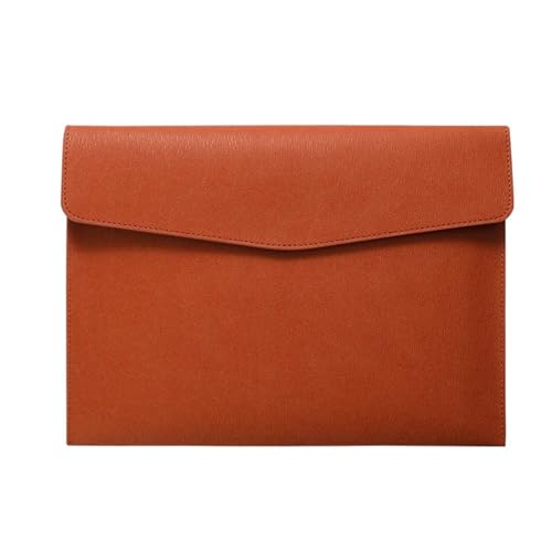 Dokumententasche aus Kunstleder, Geschäftsinformationstasche, A4-Ordner, Aufbewahrungstasche for Schul- und Bürobedarf(Brown) von PGVXEM