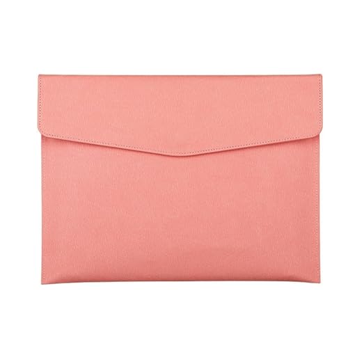 Dokumententasche aus Kunstleder, Geschäftsinformationstasche, A4-Ordner, Aufbewahrungstasche for Schul- und Bürobedarf(Pink) von PGVXEM