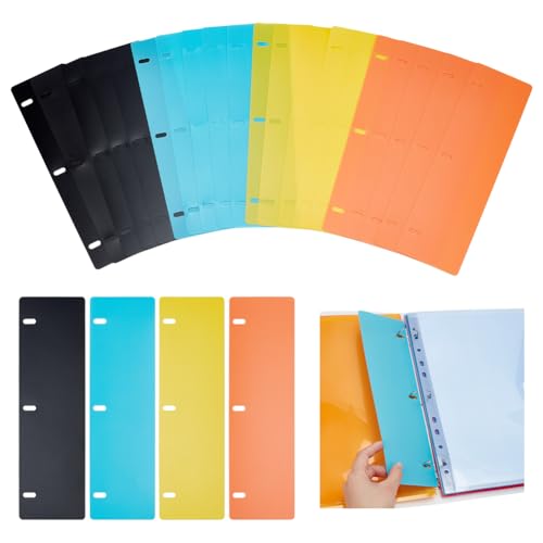 PH PandaHall 4 Farben Blatthefter für 3 Ringbinder 20 Stück Binder Dividers schützen Binder Page Sheet 3 Löcher Kunststoff Binders Zubehör für Seitenschützer Schule Büro Business 27.8x8cm PH PandaHall 4 Farben Blatthefter für 3 Ringbinder 20 Stück Binder Dividers schützen Binder Page Sheet 3 Löcher Kunststoff Binders Zubehör für Seitenschützer Schule Büro Business 27.8x8cm von PH PandaHall