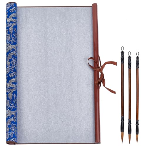 PH PandaHall 4pcs Chinesische Kalligraphie-Übungsset ohne Tinte Wiederverwendbare Wasserschrift-Zauber-Tuchrollen Chinesische Kalligraphie Schreibpinsel für Praxis 43.2x70 cm PH PandaHall 4pcs Chinesische Kalligraphie-Übungsset ohne Tinte Wiederverwendbare Wasserschrift-Zauber-Tuchrollen Chinesische Kalligraphie Schreibpinsel für Praxis 43.2x70 cm von PH PandaHall