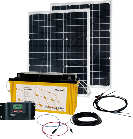 PHAESUN PN-SK2 - Solarsystem, 100 W, inkl. Solar-Batterie von PHAESUN