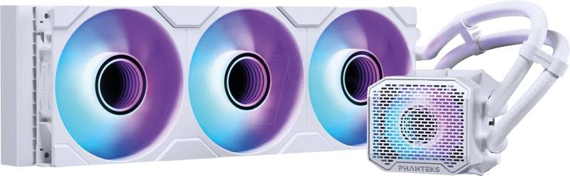 PHT GO360M25G2WT - PHANTEKS Glacier One 360M25 Gen2 DRGB AiO, 360 mm, weiß von PHANTEKS