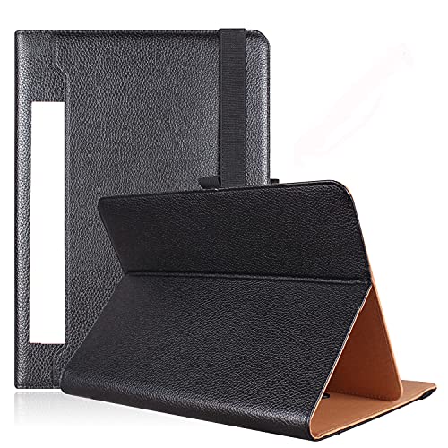 PHARRI Tablet Case 10 inch, Universal Tablet Case for 9 to 10.9 inch Tablet , Stand Folio Case Cover with Multiple Viewing Angles, and Free Bonus Stylus Pen - Black von PHARRI