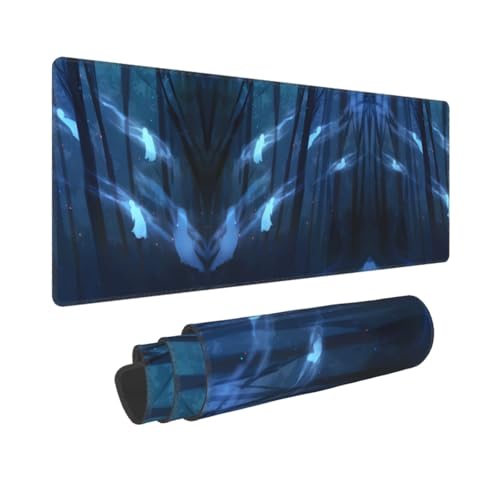 Phayah Gaming-Mauspad, Spectre-Muster, XXL, XL, großes Mauspad, Schreibtischmatte, rutschfeste Gummi-Mäusepads, genähte Kanten, 31,5 x 30 cm Phayah Gaming-Mauspad, Spectre-Muster, XXL, XL, großes Mauspad, Schreibtischmatte, rutschfeste Gummi-Mäusepads, genähte Kanten, 31,5 x 30 cm von PHAYAH