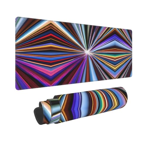 Phayah Gaming-Mauspad, getupftes Lichtmuster, XXL, XL, großes Mauspad, Schreibtischunterlage, rutschfeste Gummi-Mäusepads, genähte Kanten, 31,5 x 30 cm Phayah Gaming-Mauspad, getupftes Lichtmuster, XXL, XL, großes Mauspad, Schreibtischunterlage, rutschfeste Gummi-Mäusepads, genähte Kanten, 31,5 x 30 cm von PHAYAH