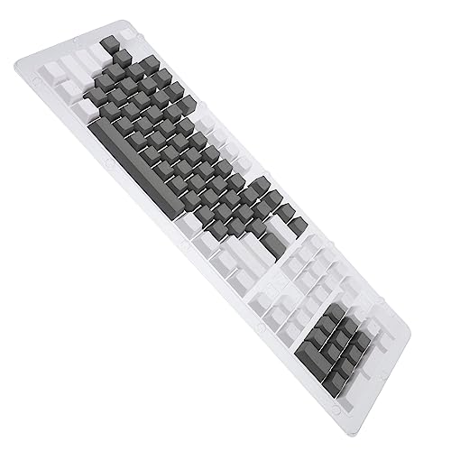 PHENOFICE 1 Satz Tastenkappe mechanische Tastatur Abdeckkappen für Computertasten Pudding Keycaps Keyset Mechanical Keyboard mechanische tatatur Tastaturkappen Tastatur- pbt Grey von PHENOFICE