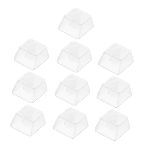 PHENOFICE 10St transparente Tastenkappe rote Tastenkappen Tastaturabdeckung Schlüsselkappen-Schutz White keycaps weiße keycaps Plastikkappe der Tastaturtaste Tastatur transparente Kappe von PHENOFICE