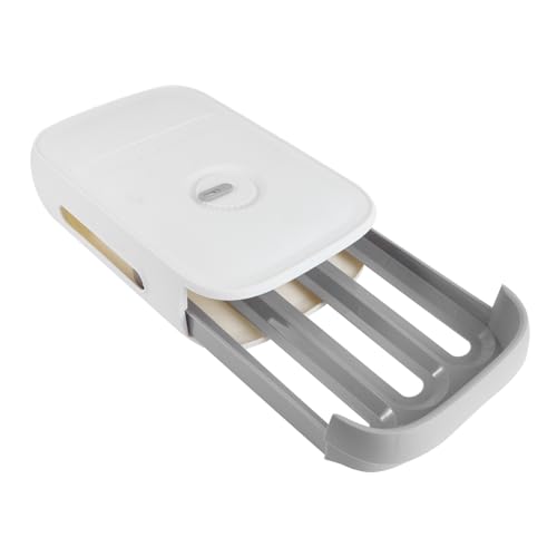PHENOFICE 1stk Für Eier Eierbehälter Für Kühlschränke Deviled Egg Servierplatte Kühlschrank-eier-organizer Schubladen-eier-organizer Organizer Für Gefriereier Plastik Weiß von PHENOFICE