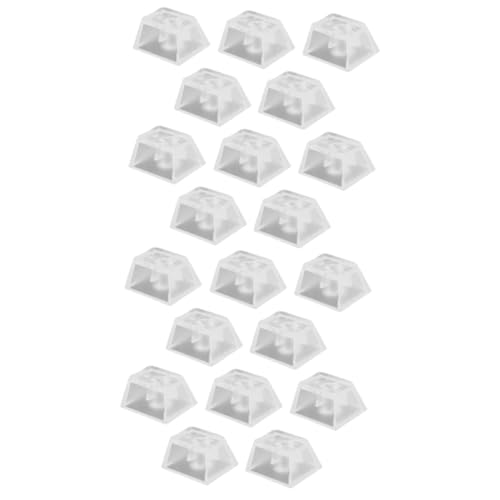 PHENOFICE 20 STK transparente Tastenkappe Tastenkappen Tastaturkappen leer transparent keycaps Mechanical Keyboard keycaps de mechanische Tastatur Kristall-Tastenkappe klare Tastenkappe Abs von PHENOFICE
