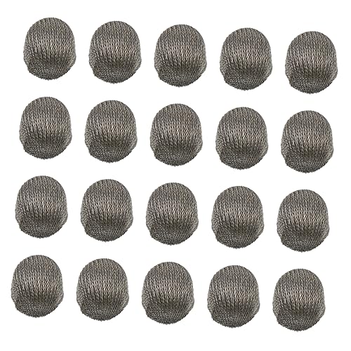 PHENOFICE 20st Stylus Stoffspitze Ersatzstift Federmäppchen Aus Stoff Pinsel Für Die Leinwandmalerei Stylus-stiftkappe Stiftkopf Aus Leitfähiger Faser Stifte Silver Nano Leitendes Tuch von PHENOFICE