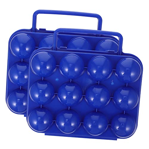 PHENOFICE Tragbare Eierboxen Stoßfeste Eierbehälter Für Den Outdoor Einsatz Ideal Für Den Kühlschrank Blauer Eierorganizer Für 12 Eier Perfekte Transportlösung Für Camping Und von PHENOFICE