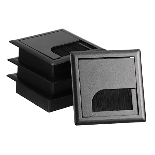 PHENOFICE Schreibtisch Kabel Tülle Management Lagerung Box Kabel Loch Abdeckung Kabel Organizer Box Schwarz Farbe von PHENOFICE