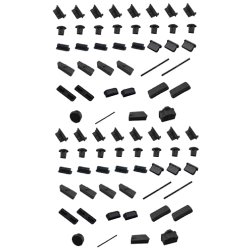 PHENOFICE 80 STK Motherboard-staubschutz Motherboard Anti-stecker Anti- -stecker Port Anti- -Stopper Motherboard Anti-Abdeckung Staubstopfen Typ c Hafen Anti-Stopper Kieselgel Black von PHENOFICE