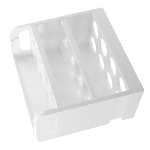 PHENOFICE Für Eier Kühlschrank Organizer Eierhalter Für Die Kühlschranktür Eieraufbewahrungsständer Kühlschrank-eierregal Eier-organizer Für Den Kühlschrank Abs Weiß von PHENOFICE