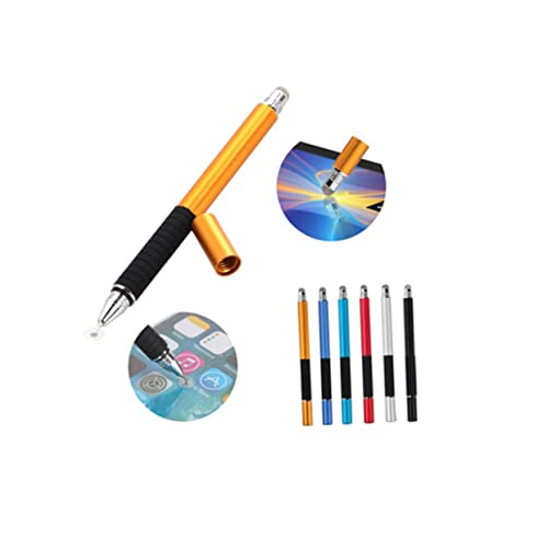 PHENOFICE Stylus Universal-kapazitiver Stift für Tablets 2-in-1-Zeichenstift Disc-Faserspitze Goldener Touchscreen-Stylus von PHENOFICE