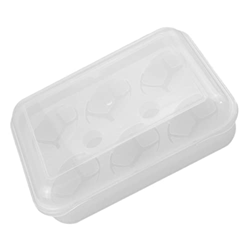 PHENOFICE Kasten Druckfester Eierkarton Picknick-eierhalter Eierwagen Reisen Deviled Egg Servierplatte Organizer Zur Aufbewahrung Von Eiern Eierspender Halter Fall Klares Ei Weiß Plastik von PHENOFICE