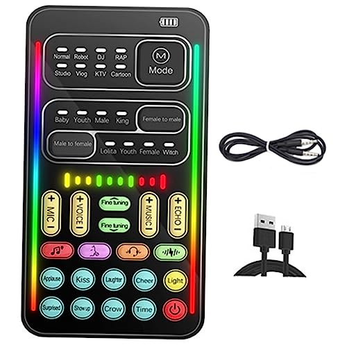 PHENOFICE Mini-soundkarte Für Telefon-Voice-Changer Live-Sound Audio-Mixer-Set Zum Streamen PHENOFICE Mini-soundkarte Für Telefon-Voice-Changer Live-Sound Audio-Mixer-Set Zum Streamen von PHENOFICE