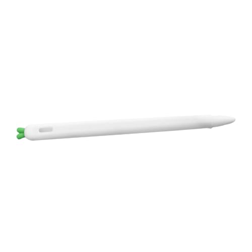 PHENOFICE Schutzhülle aus Silikon Stylus Halterung schlankes Federmäppchen Bleistiftabdeckung Bleistift 1. Generation Gerät bleistifte handyhalterung Stift-Schutzhülle Griff aus Silikon Weiß von PHENOFICE