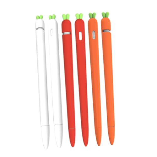PHENOFICE Schutzhülle aus Silikon süßes Federmäppchen Bleistift Ärmelgriff Stylus-Stiftetui Stifthalter Eingabestift Stylus-Hülle bleistifte Stiftabdeckung aus Silikon Stift-Schutzhülle rot von PHENOFICE