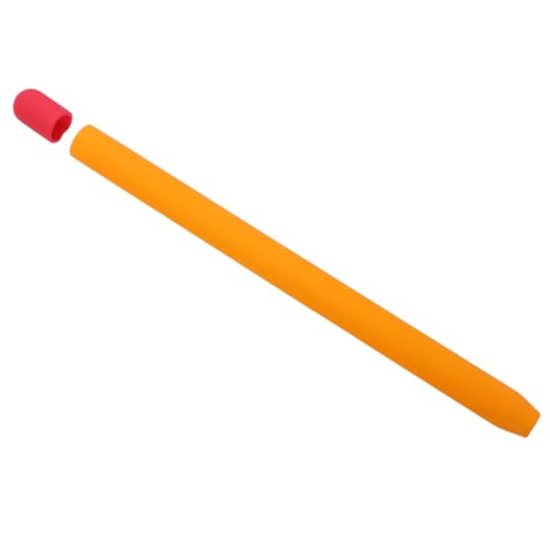 PHENOFICE Stiftabdeckung Stylus-Tasche Bildschirm-Touch-Pen-Abdeckung Screen-Touch-Pen-hülle Schutzhülle Stifthalter Etui Für Bleistift 2 rutschfeste Abdeckung Stift Berühren Orange von PHENOFICE