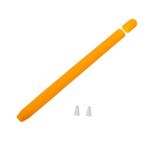 PHENOFICE Stylus-hülle Stiftschale Stifthülle Süß Stylus Stiftetui Abdeckung Für Stift Stifthautabdeckung Stiftabdeckungshülse Stifthülse Stylus Federtasche Haut Stiftschutz Orange Kieselgel von PHENOFICE