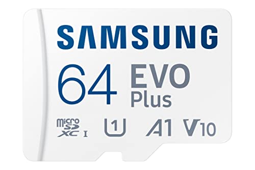 Samsung Evo Plus 64GB SDXC U1 Class 10 A1 130MB/s microSD Speicherkarte mit Adapter Version 2021 (MB-MC64KA/EU) von PHICOOL
