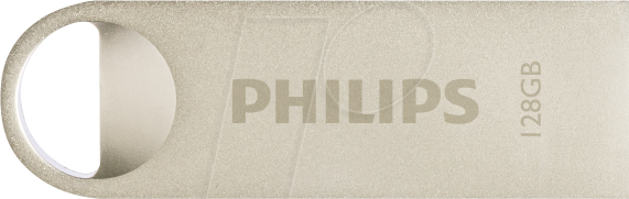 PHI FM12FD160B - USB-Stick, USB 2.0, 128 GB, Moon Vintage Silver von PHILIPS MEDIA