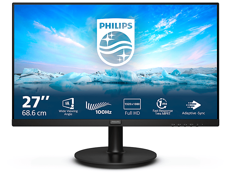 PHILIPS 271V8LAB 27 Zoll Full-HD Monitor (4 ms Reaktionszeit, 100 Hz) von PHILIPS