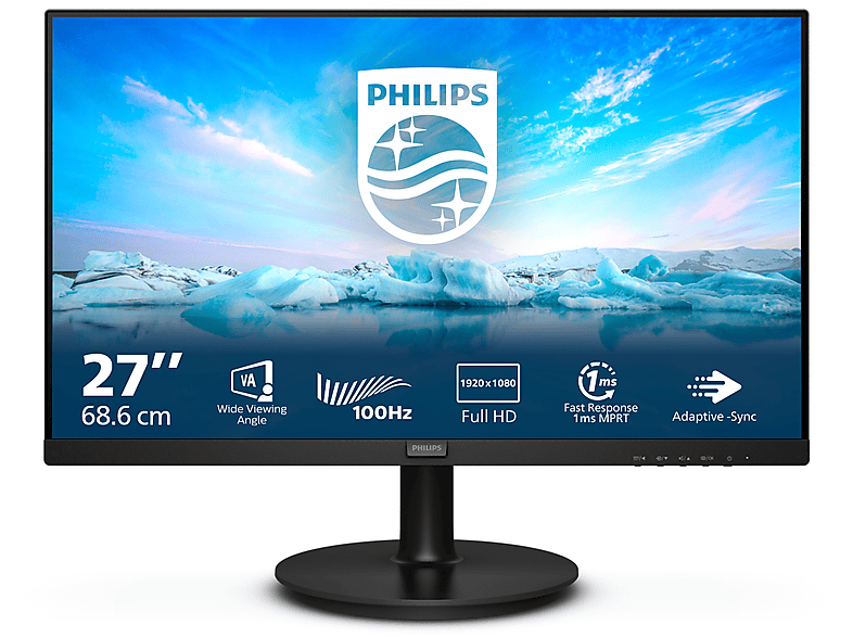 PHILIPS 271V8LAB 27 Zoll Full-HD Monitor (4 ms Reaktionszeit von PHILIPS