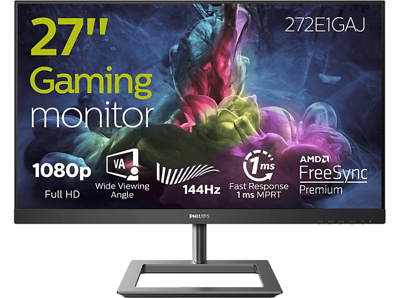 PHILIPS 272E1GAJ 27 Zoll Full-HD Gaming Monitor (1 ms Reaktionszeit, 144 Hz) von PHILIPS