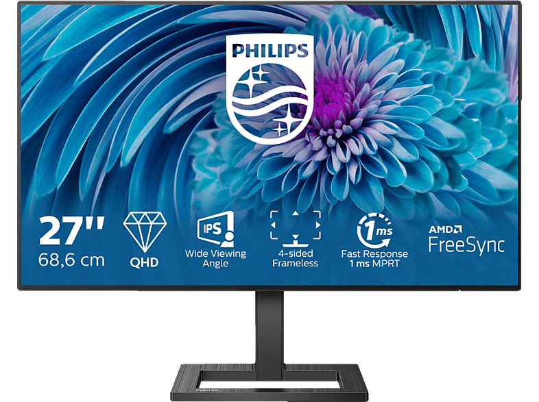 PHILIPS 275E2FAE 27 Zoll QHD Monitor (1 ms Reaktionszeit, 75 Hz) von PHILIPS