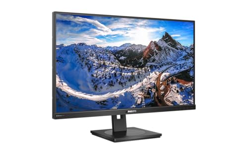 Philips 279P1 - 27 Zoll UHD USB-C Docking Monitor, höhenverstellbar (3840x2160, 60 Hz, HDMI 2.0, DisplayPort, USB-C, RJ45, USB Hub) schwarz von Philips Monitors