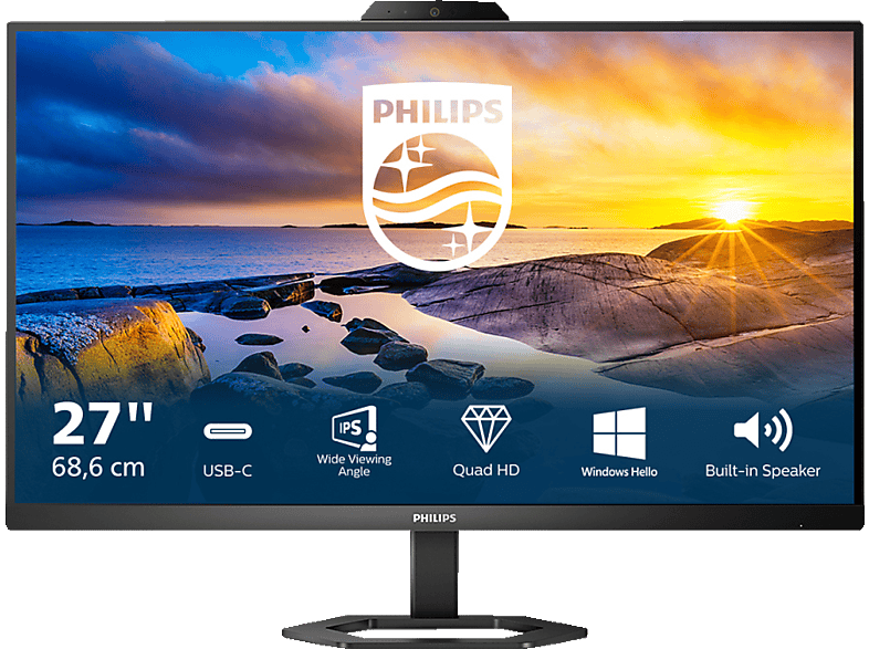 PHILIPS 27E1N5600HE 27 Zoll QHD Monitor (1 ms Reaktionszeit, 75 Hz) von PHILIPS