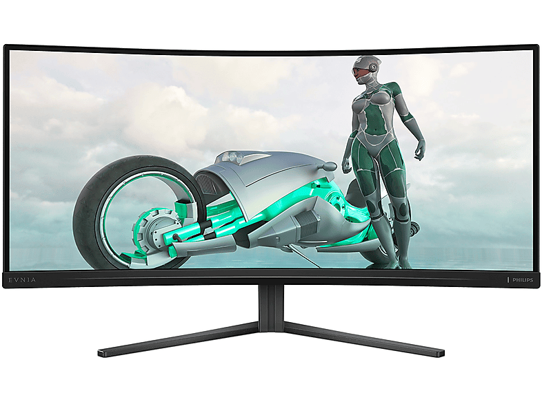 PHILIPS 34M2C3500L 34 Zoll WQHD Gaming Monitor (0,03 ms Reaktionszeit von PHILIPS