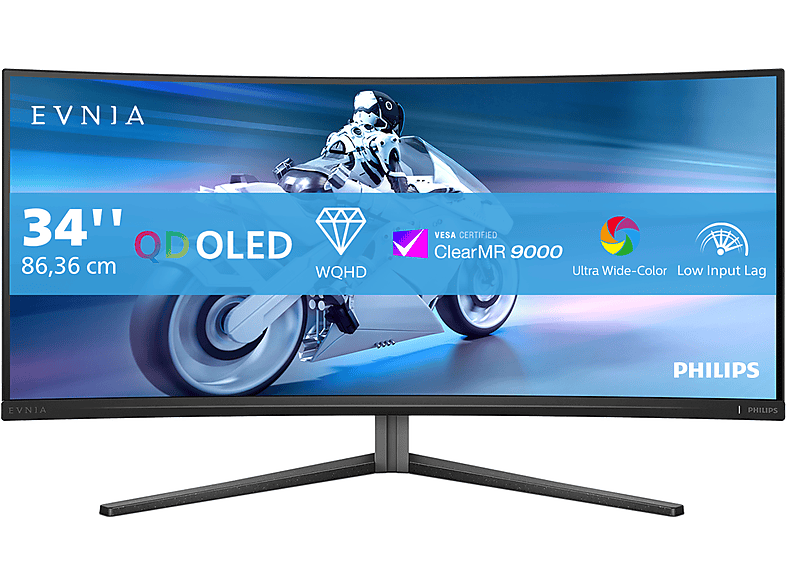 PHILIPS 34M2C6500 34 Zoll WQHD Gaming Monitor (0,03 ms Reaktionszeit, 175 Hz) von PHILIPS