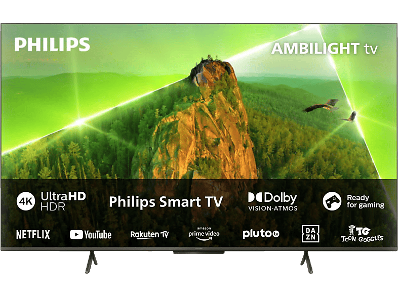 PHILIPS 43PUS8108/12 4K LED Ambilight TV (Flat, 43 Zoll / 108 cm, UHD 4K, SMART TV, Ambilight, Philips Smart TV) von PHILIPS