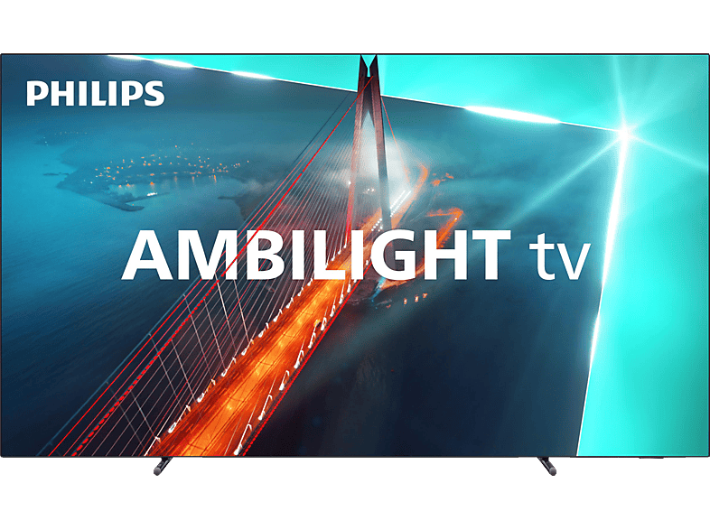 PHILIPS 48OLED708/12 4K OLED Ambilight TV (Flat, 48 Zoll / 121 cm, 4K, SMART TV, Ambilight, GoogleTV 12) von PHILIPS