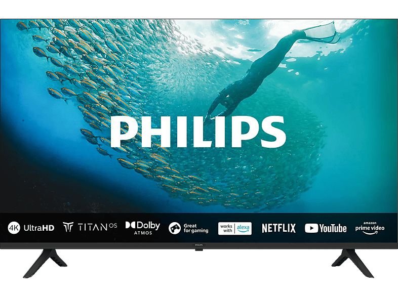 PHILIPS 50PUS7009/12 LED TV (Flat, 50 Zoll / 126 cm, UHD 4K, SMART TV, Titan OS) von PHILIPS