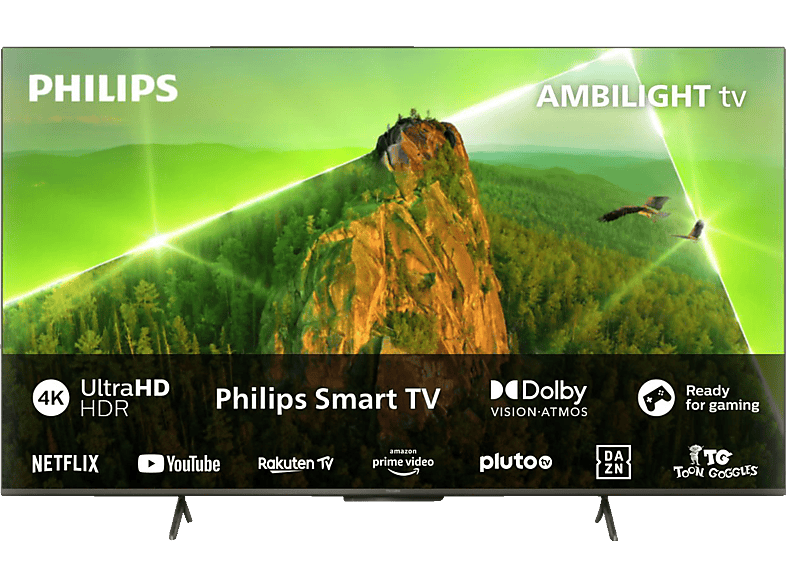 PHILIPS 50PUS8108/12 4K LED Ambilight TV (Flat, 50 Zoll / 126 cm, UHD 4K, SMART TV, Ambilight, Philips Smart TV) von PHILIPS
