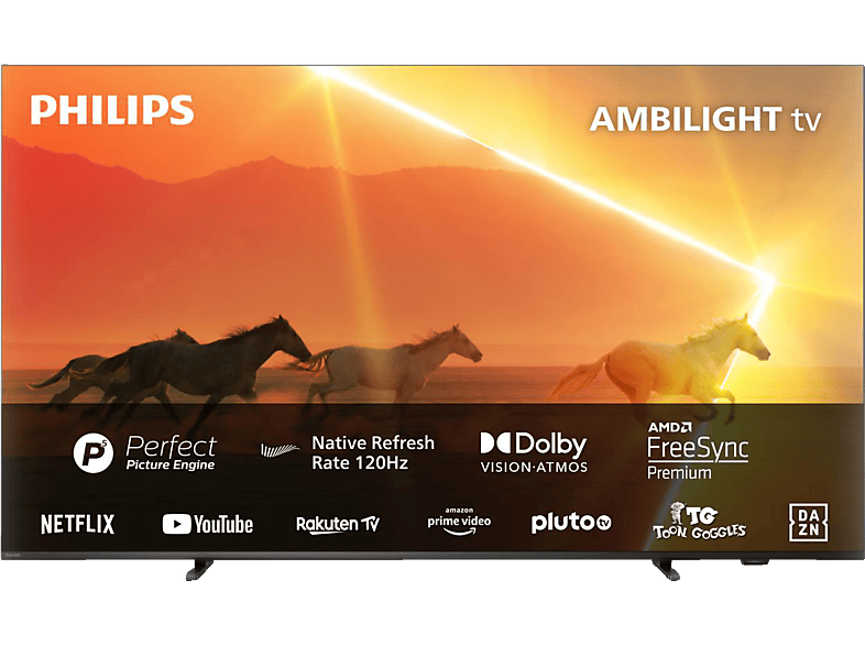 PHILIPS 55PML9008/12 4K UHD MiniLED TV (Flat, 55 Zoll / 139 cm, 4K, SMART TV, Ambilight, Philips Smart TV) von PHILIPS