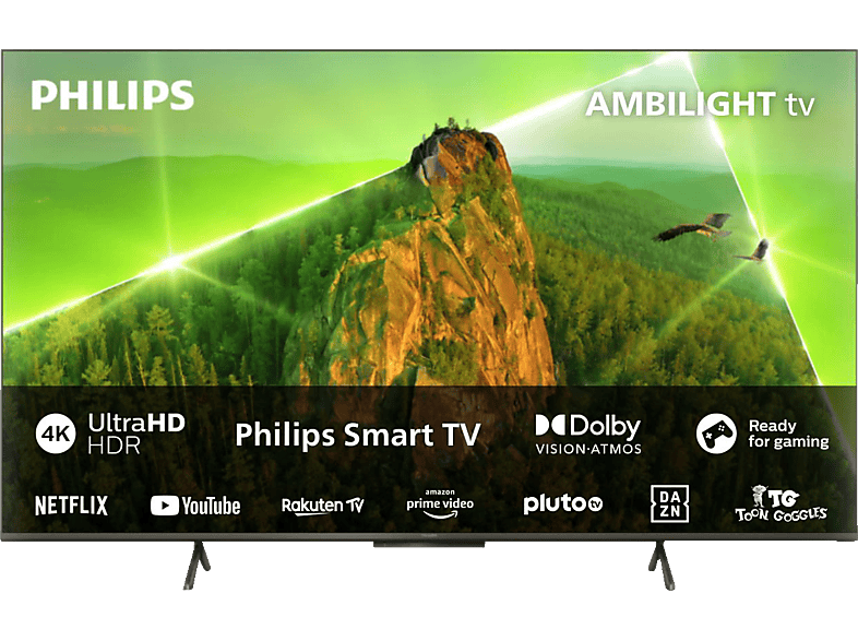 PHILIPS 55PUS8108/12 4K LED Ambilight TV (Flat, 55 Zoll / 139 cm, UHD 4K, SMART TV, Ambilight, Philips Smart TV) von PHILIPS