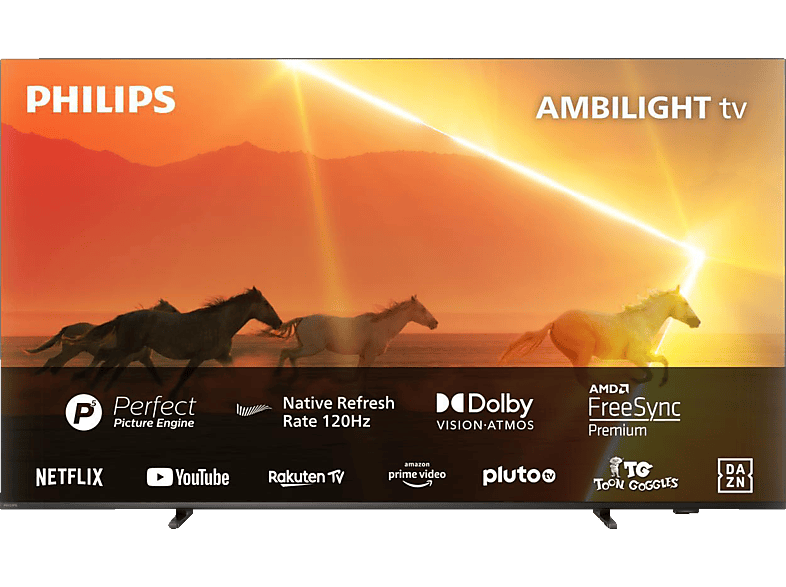 PHILIPS 75PML9008/12 4K UHD MiniLED TV (Flat, 75 Zoll / 189 cm, 4K, SMART TV, Ambilight, Philips Smart TV) von PHILIPS