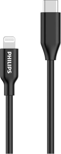 Philips DLC3106L/03 Ladekabel - USB-C zu Lightning-Kabel - Apple - iPhone - iPad - 2 Meter - Schwarz Philips DLC3106L/03 Ladekabel - USB-C zu Lightning-Kabel - Apple - iPhone - iPad - 2 Meter - Schwarz von Philips