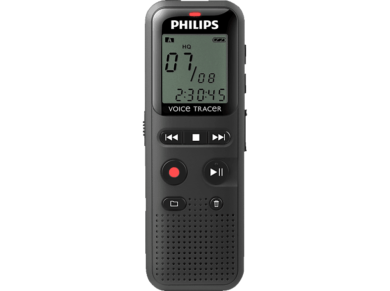 PHILIPS DVT 1160 Diktiergerät, Schwarz von PHILIPS