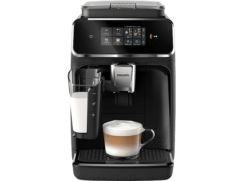 PHILIPS EP2331/10 Serie 2300 LatteGo 4 Kaffeespezialitäten Kaffeevollautomat Klavierlack-Schwarz von PHILIPS