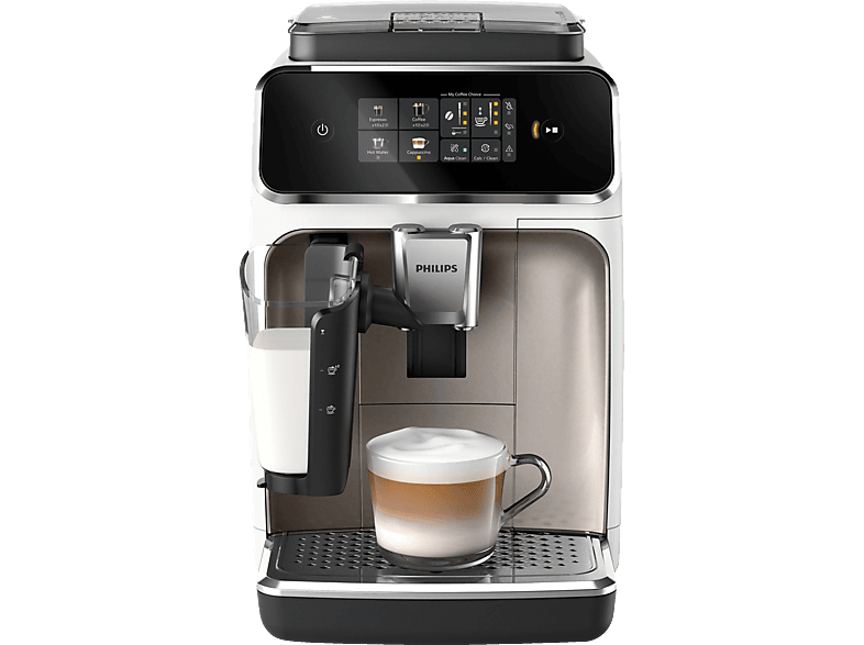 PHILIPS EP2333/40 Serie 2300 LatteGo 3 Kaffeespezialitäten Kaffeevollautomat Weiß/Chrom von PHILIPS