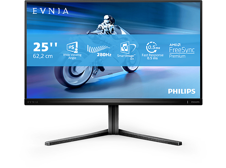 PHILIPS Evnia 25M2N5200P 24,5 Zoll Full-HD Gaming Monitor (0,5 ms Reaktionszeit, 280 Hz) von PHILIPS