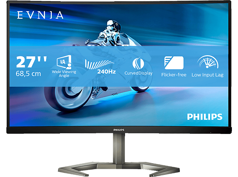 PHILIPS Evnia 27M1C5200W/00 27 Zoll Full-HD Curved Gaming Monitor (0,5 ms Reaktionszeit, 240 Hz) von PHILIPS