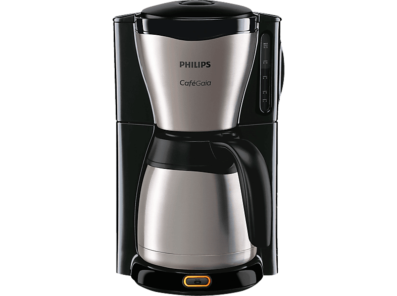 PHILIPS HD7546/20 Café Gaia mit Thermokanne aus Edelstahl, 1,2 Liter, 1000 Watt, Kaffeemaschine Schwarz/Silber PHILIPS HD7546/20 Café Gaia mit Thermokanne aus Edelstahl, 1,2 Liter, 1000 Watt, Kaffeemaschine Schwarz/Silber von PHILIPS